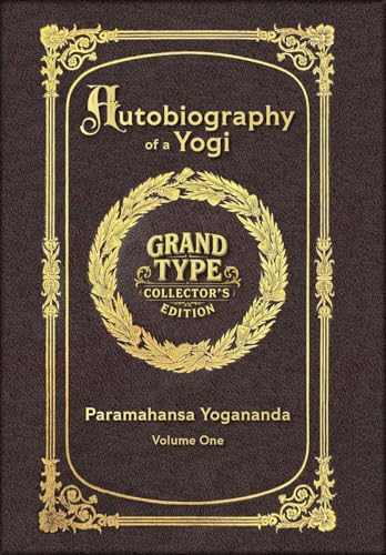 Large Print - Autobiography of a Yogi, Volume 1 of 2 - Grand Type Collector's Edition - Matte Hardcover with Dust Jacket