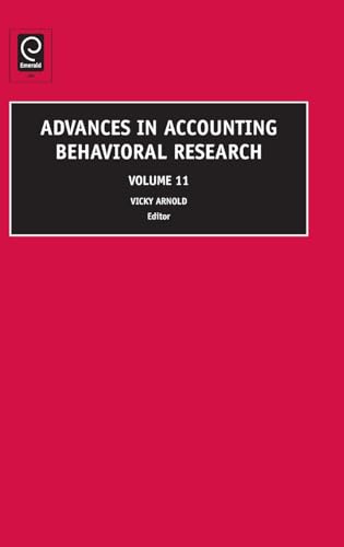 Advances in Accounting Behavioral Research