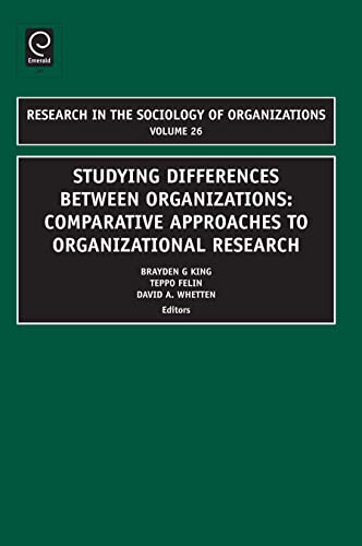 Studying Differences Between Organizations