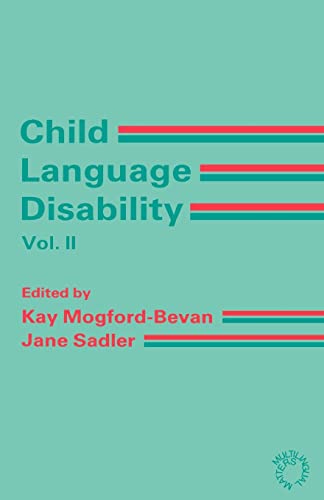 Child Language Disability Vol.2