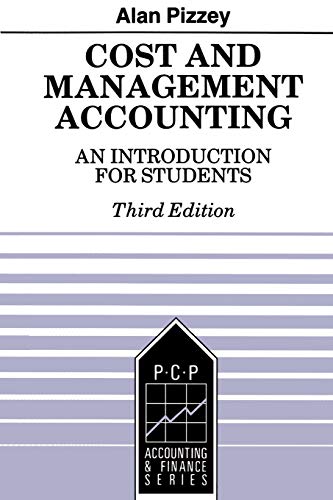 Cost and Management Accounting