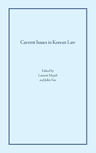 Current Issues in Korean Law
