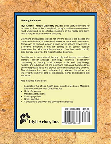 Idyll Arbor's Therapy Dictionary