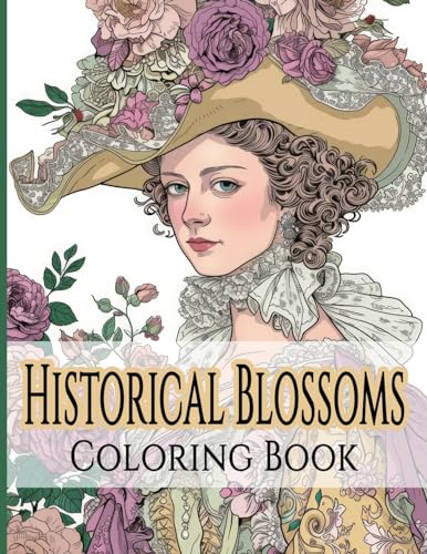 Historical Blossoms Coloring Book