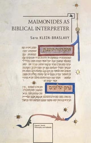 Maimonides as Biblical Interpreter