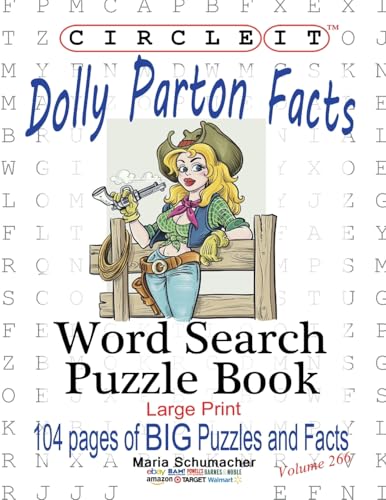 Circle It, Dolly Parton Facts, Word Search, Puzzle Book