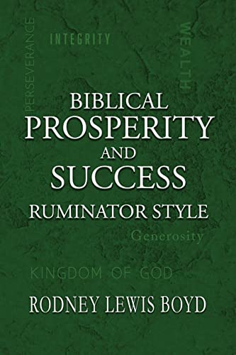 Biblical Prosperity and Success
