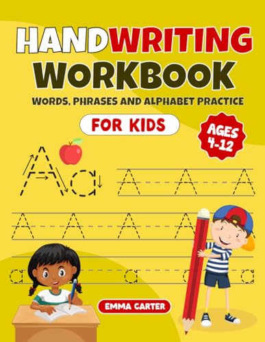 Handwriting Workbook for Kids Ages 4-12