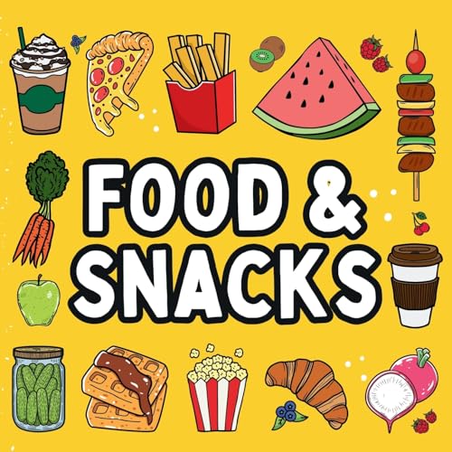 Food and Snacks Coloring Book