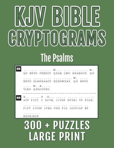 KJV Bible Cryptograms Large Print