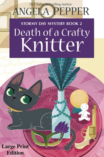 Death of a Crafty Knitter - Large Print