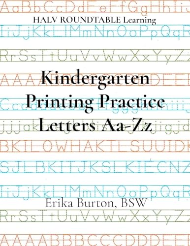 Kindergarten Printing Practice Letters Aa-Zz