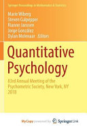 Quantitative Psychology
