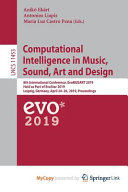 Computational Intelligence in Music, Sound, Art and Design