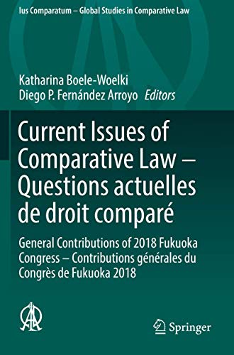 Current Issues of Comparative Law - Questions actuelles de droit comparé