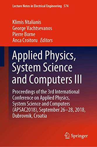 Applied Physics, System Science and Computers III