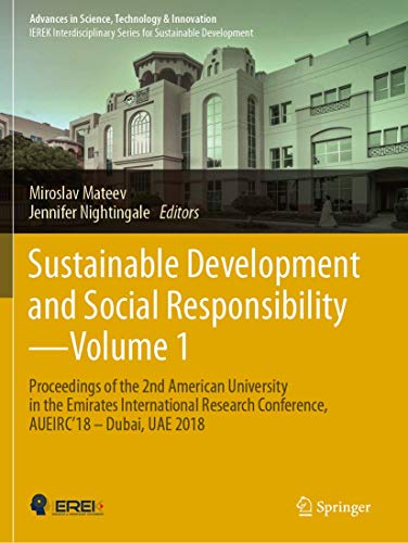Sustainable Development and Social Responsibility-Volume 1