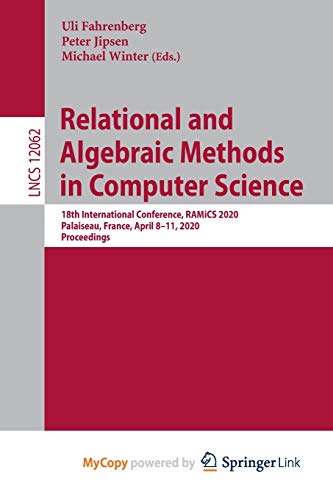Relational and Algebraic Methods in Computer Science