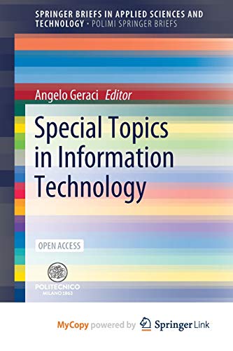 Special Topics in Information Technology