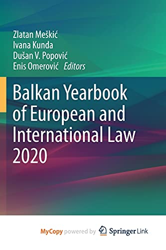Balkan Yearbook of European and International Law 2020