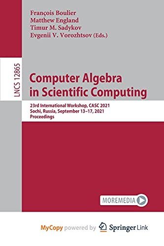 Computer Algebra in Scientific Computing