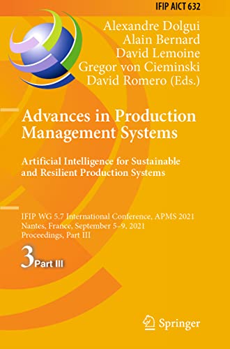 Advances in Production Management Systems. Artificial Intelligence for Sustainable and Resilient Production Systems