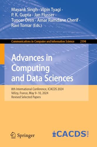 Advances in Computing and Data Sciences