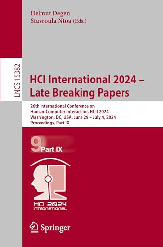 HCI International 2024 - Late Breaking Papers