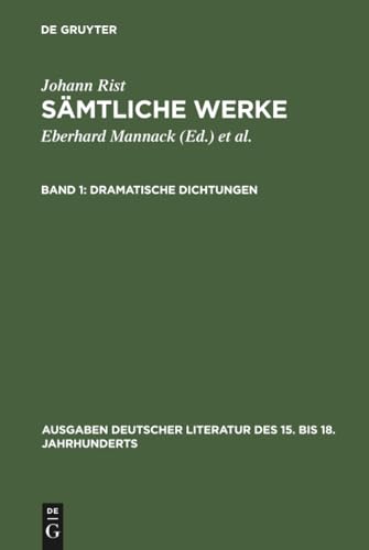 Sämtliche Werke, Band 1, Dramatische Dichtungen