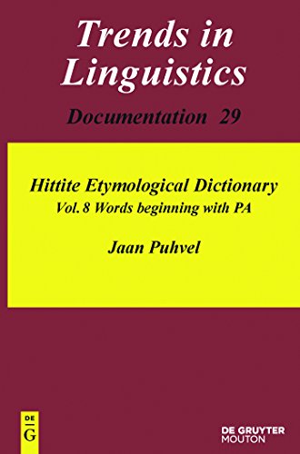 Hittite Etymological Dictionary, Volume 8, Words beginning with PA