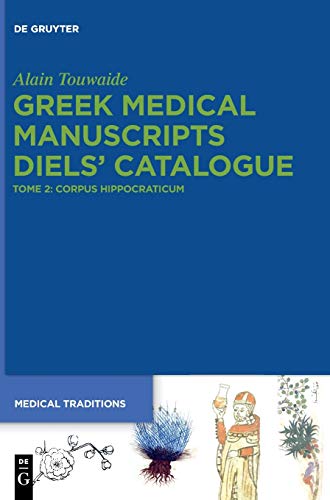 Greek Medical Manuscripts - Diels' Catalogue