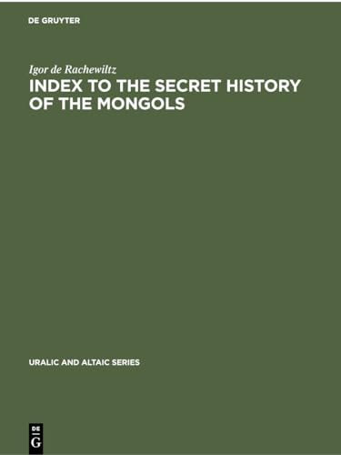 Index to the Secret History of the Mongols