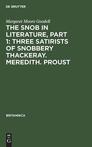 The Snob in Literature, Part 1