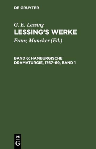 Hamburgische Dramaturgie, 1767-69, Band 1