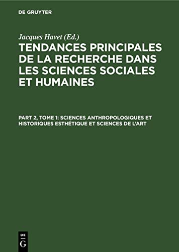 Sciences anthropologiques et historiques Esthétique et sciences de l'art