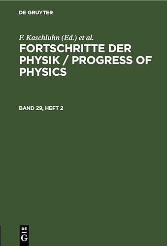 Fortschritte der Physik / Progress of Physics