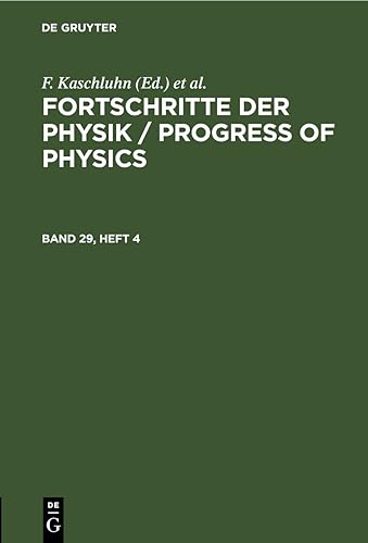 Fortschritte der Physik / Progress of Physics