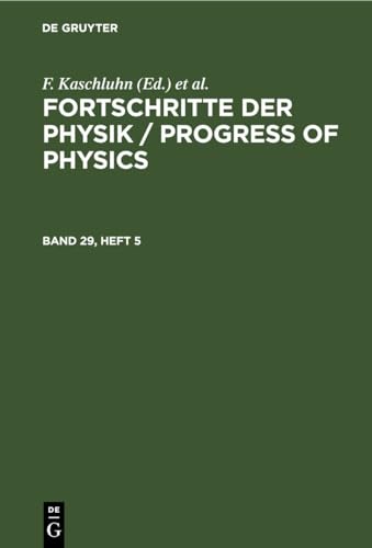 Fortschritte der Physik / Progress of Physics