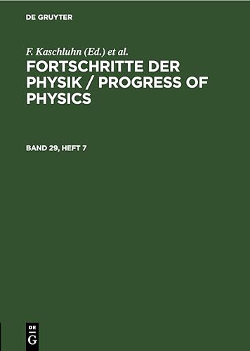 Fortschritte der Physik / Progress of Physics