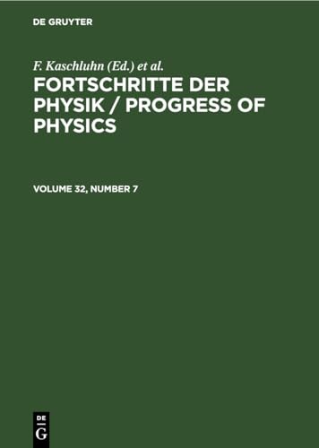 Fortschritte der Physik / Progress of Physics