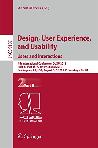 Design, User Experience, and Usability