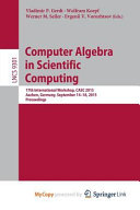 Computer Algebra in Scientific Computing