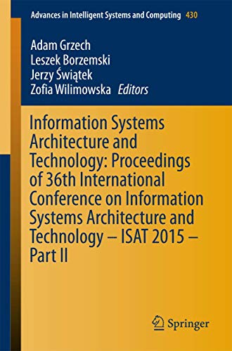 Information Systems Architecture and Technology