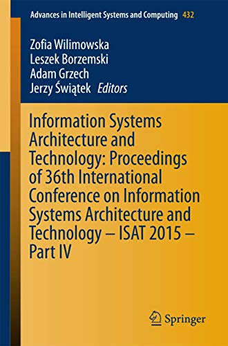 Information Systems Architecture and Technology