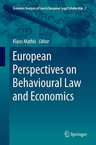 European Perspectives on Behavioural Law and Economics