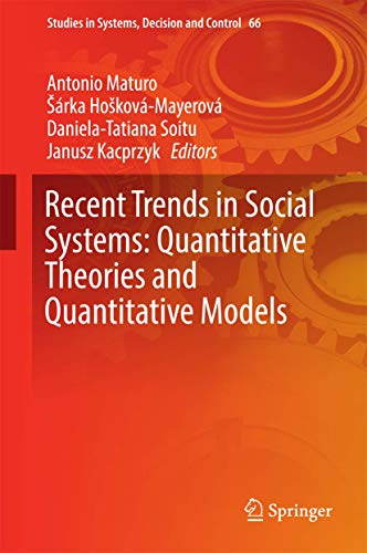 Recent Trends in Social Systems