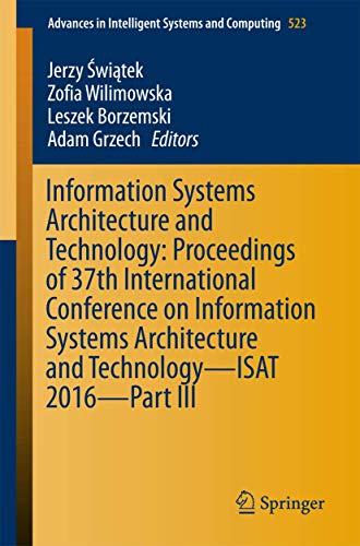 Information Systems Architecture and Technology