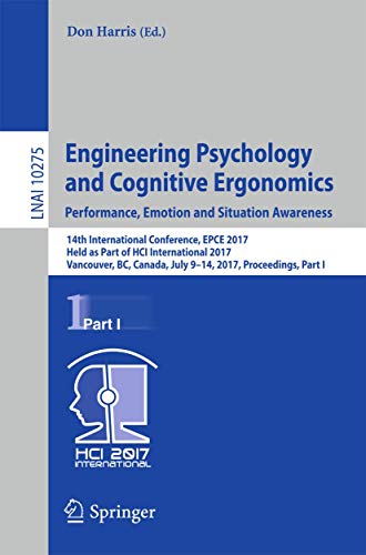 Engineering Psychology and Cognitive Ergonomics