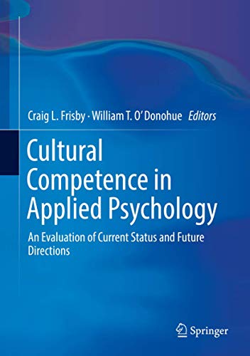 Cultural Competence in Applied Psychology