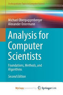 Analysis for Computer Scientists